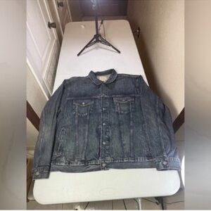 New Polo Ralph Lauren Blue Core Replen Long Sleeve Collared Trucker Jacket 3XLT